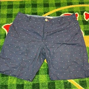 Men's Jos A Bank 1905 Oxford Shorts Red, White, Blue 38” Waist 9”Inseam